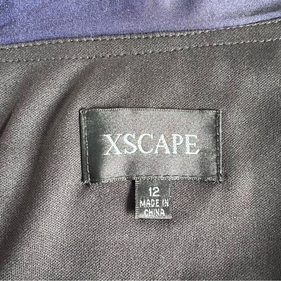 XSCAPE Off The Shoulder Blue Ombré Dress 12 - Picture 5 of 8